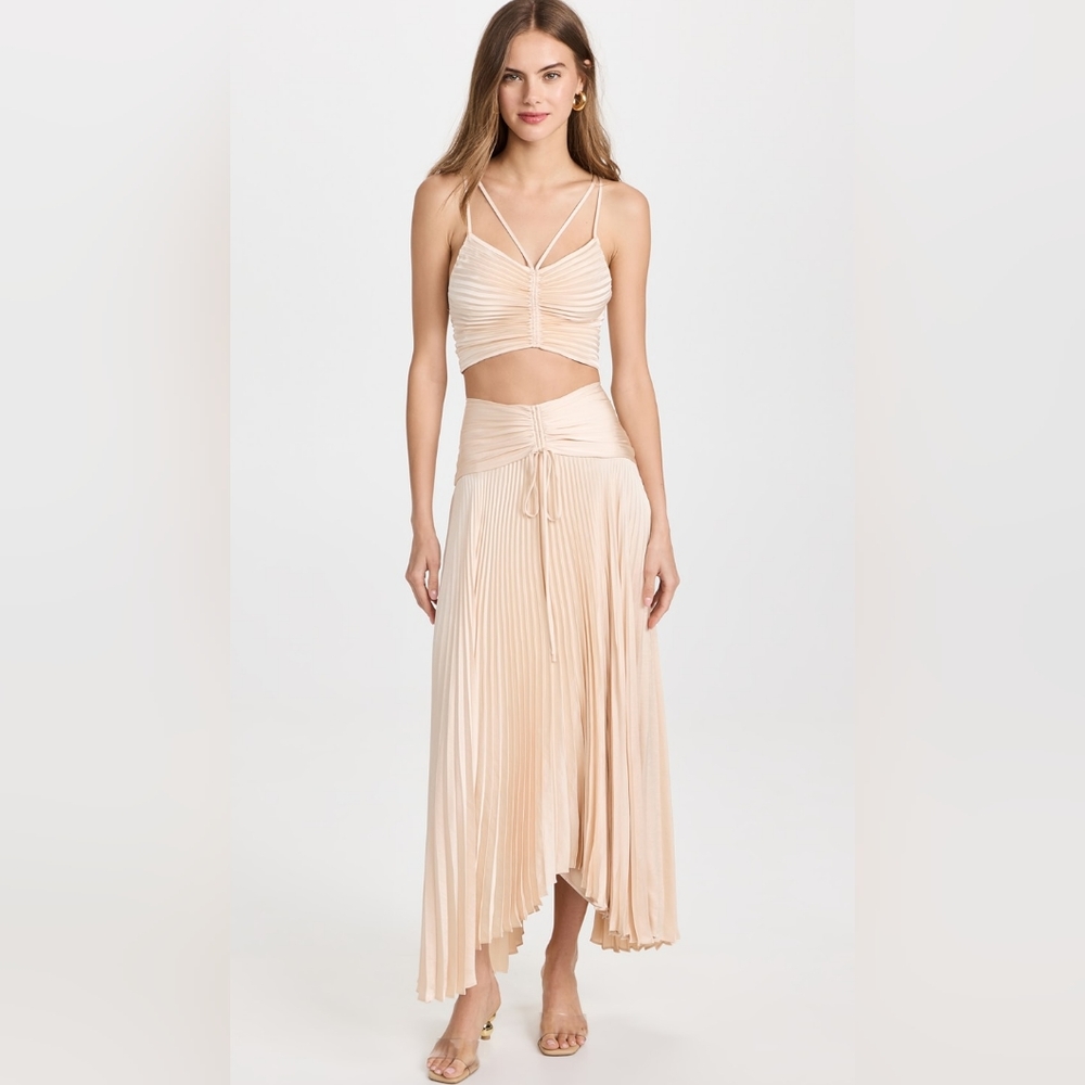 VICI Pleated Skirt and Top SET